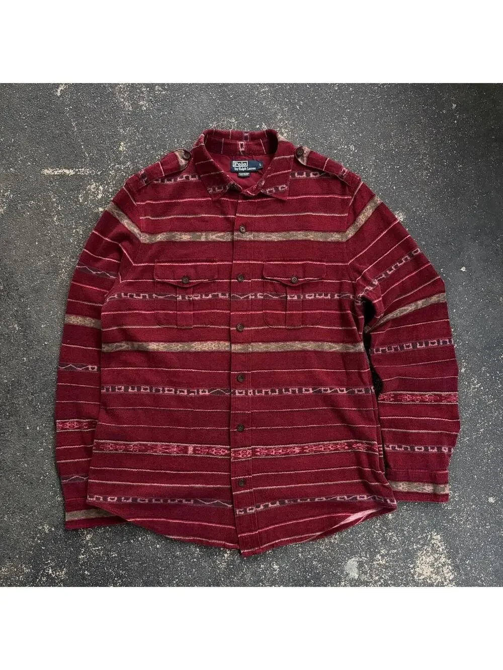 Vintage 90’s Polo Ralph Lauren Native Border Polo Shirt
